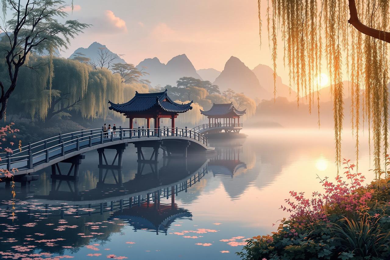 网络短剧成功案例 - 杭州西湖文旅短剧《断桥烟雨》